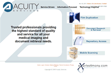 Tablet Screenshot of acuityservices.com